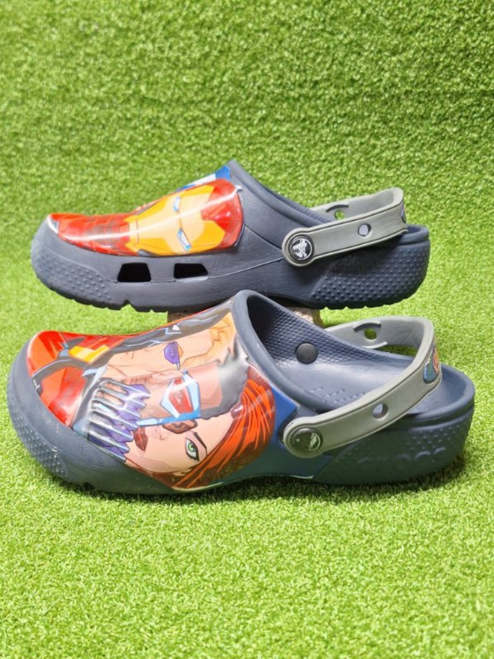 CROCS marvel Kids Graphic Clog in Navy, Red and Yellow